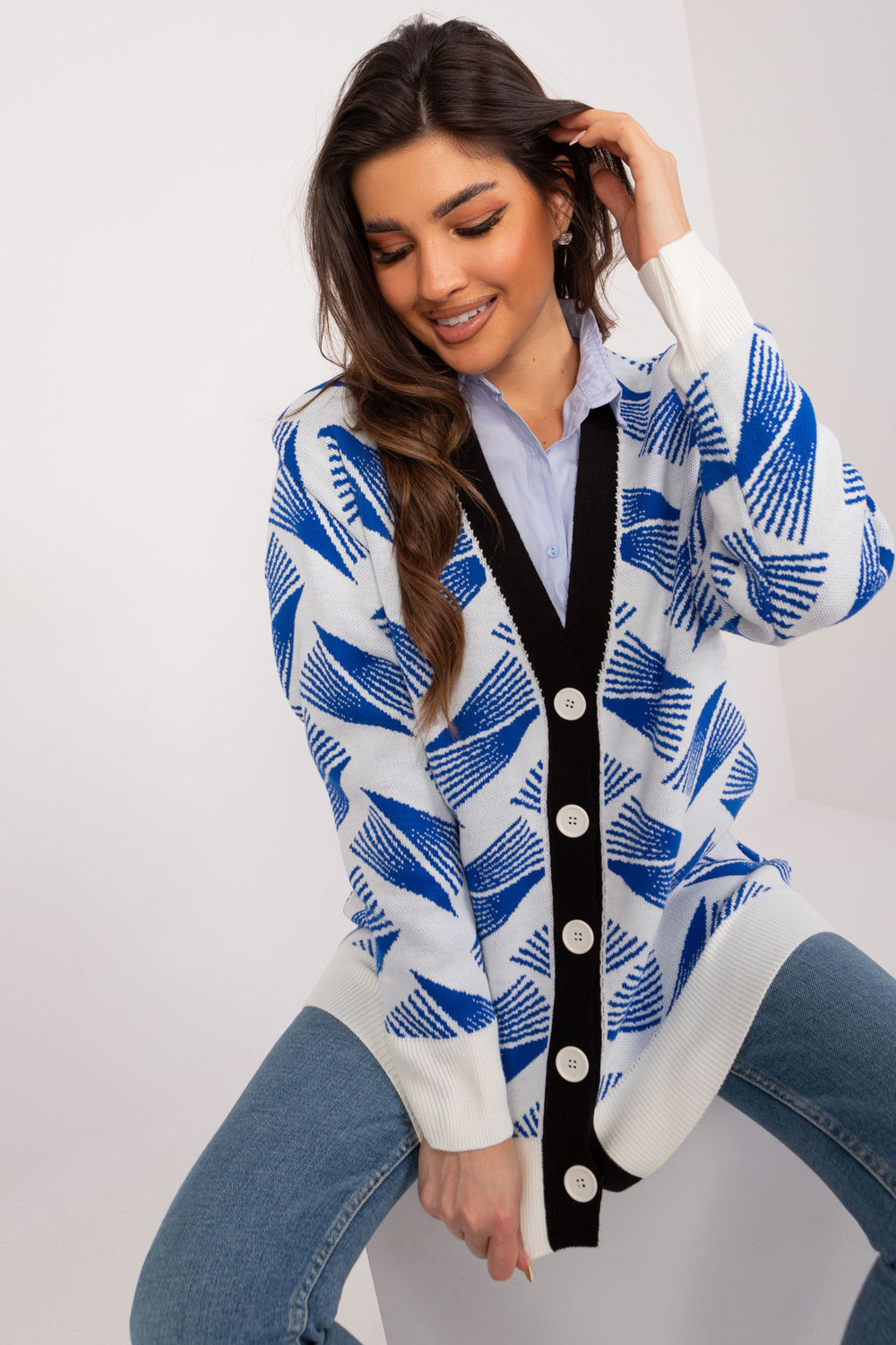 Image of Cardigan bleu
