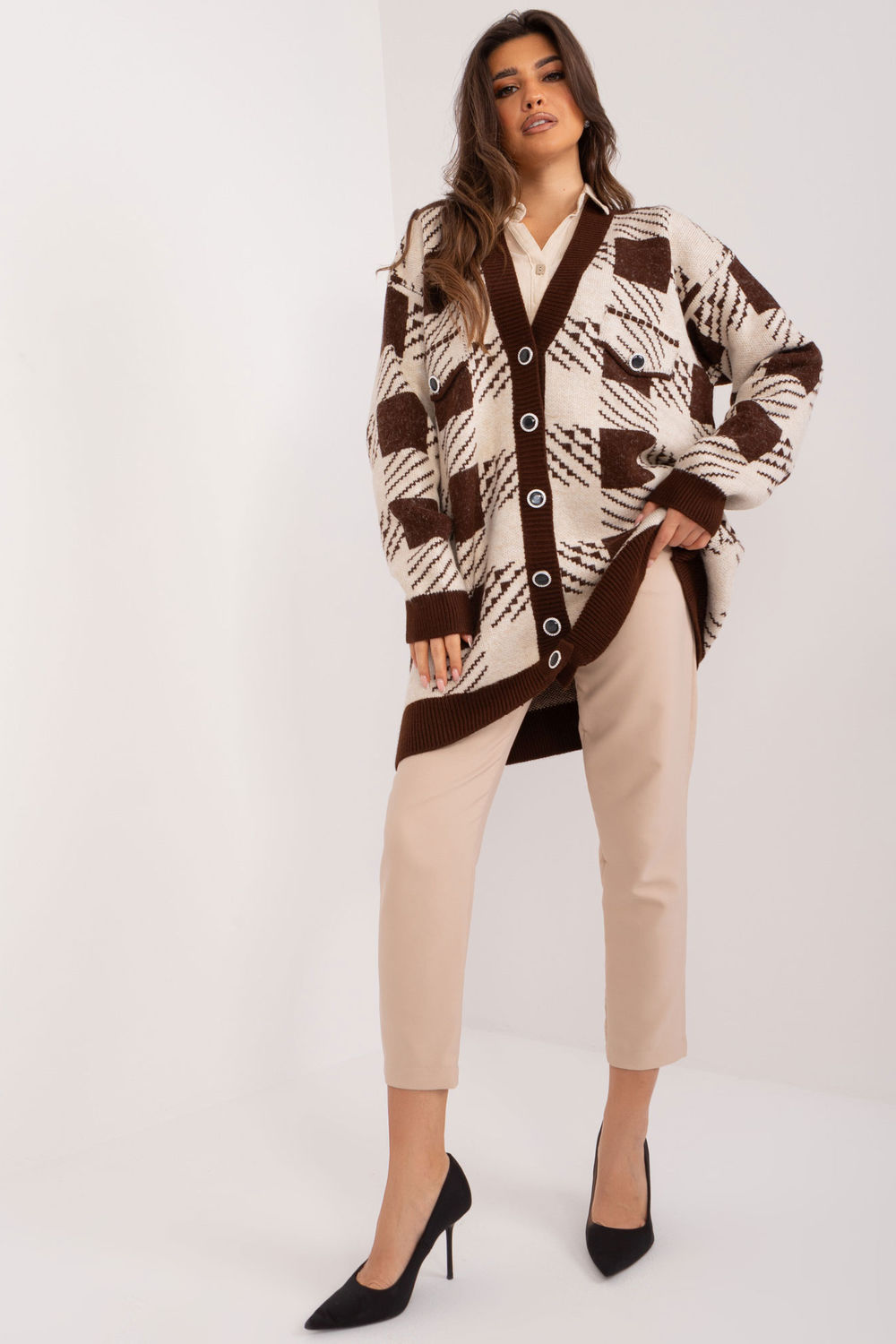 Image of Cardigan brun