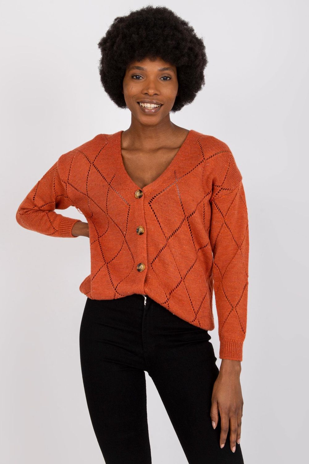 Image of Cardigan orange