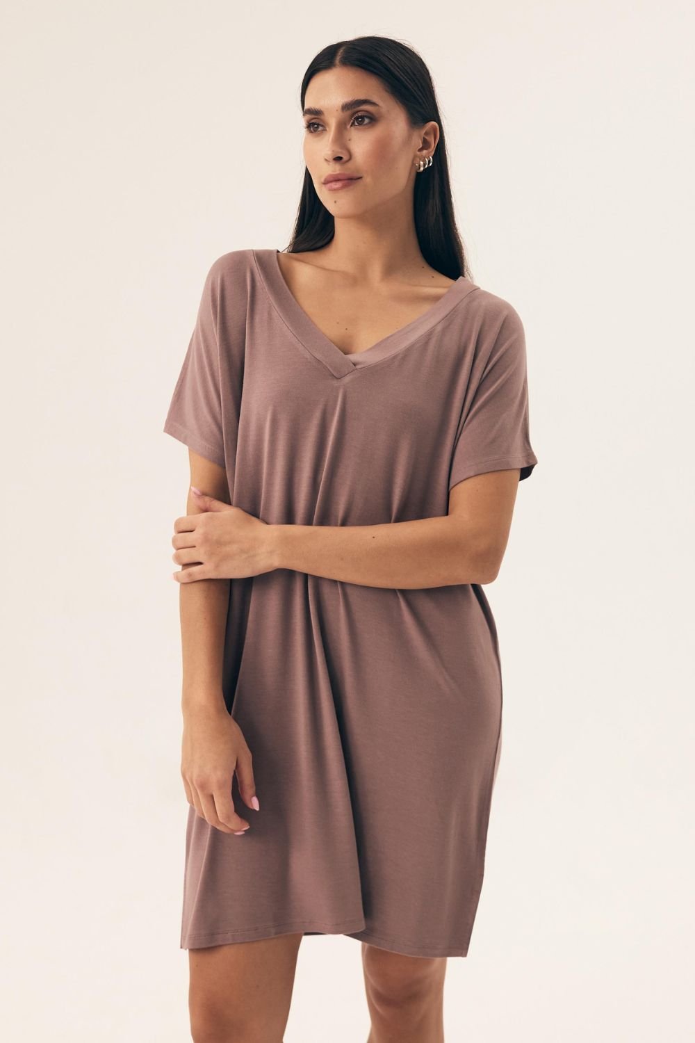 Image of Chemise de nuit brune
