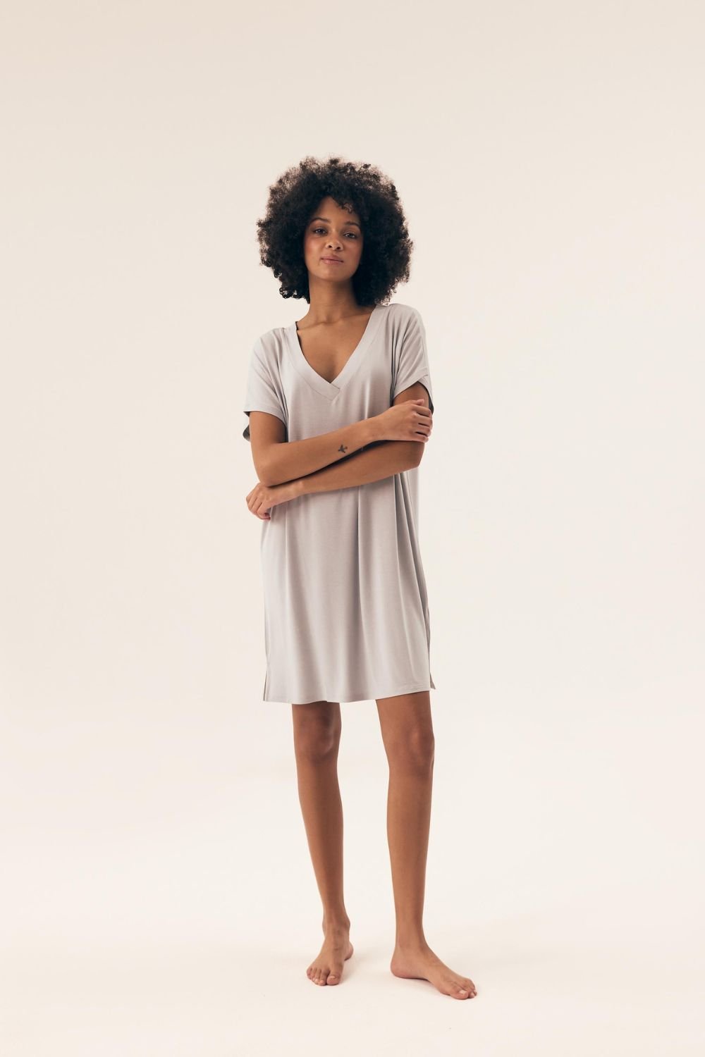 Image of Chemise de nuit grise
