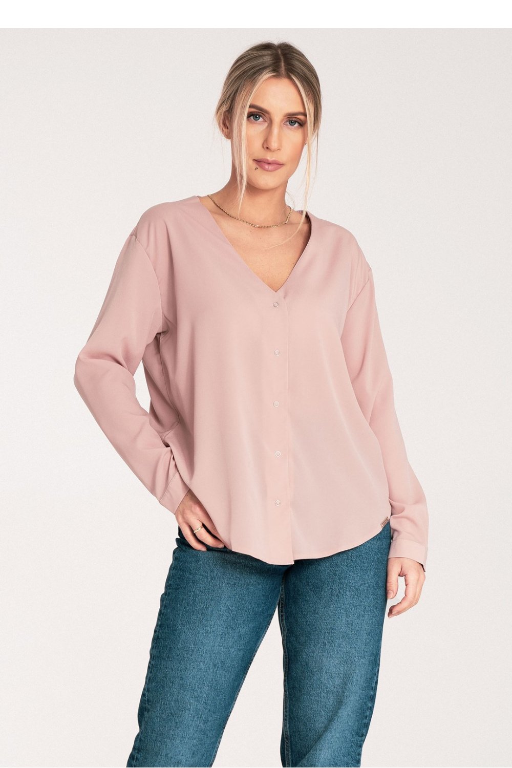 Image of Chemise manche longue beige