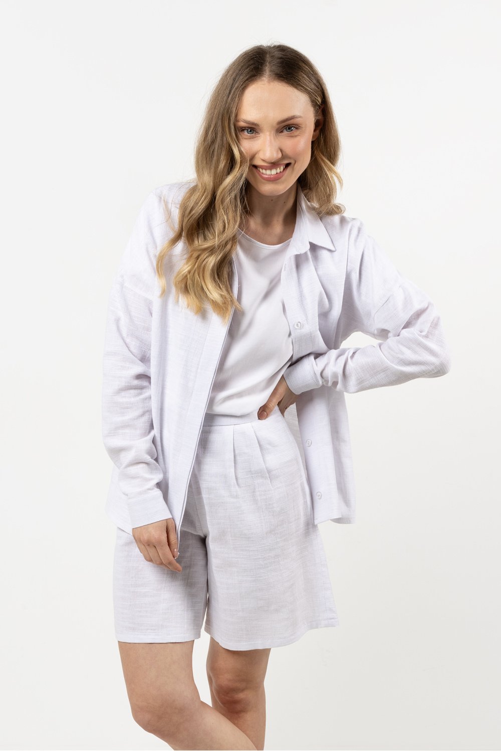Image of Chemise manche longue blanche