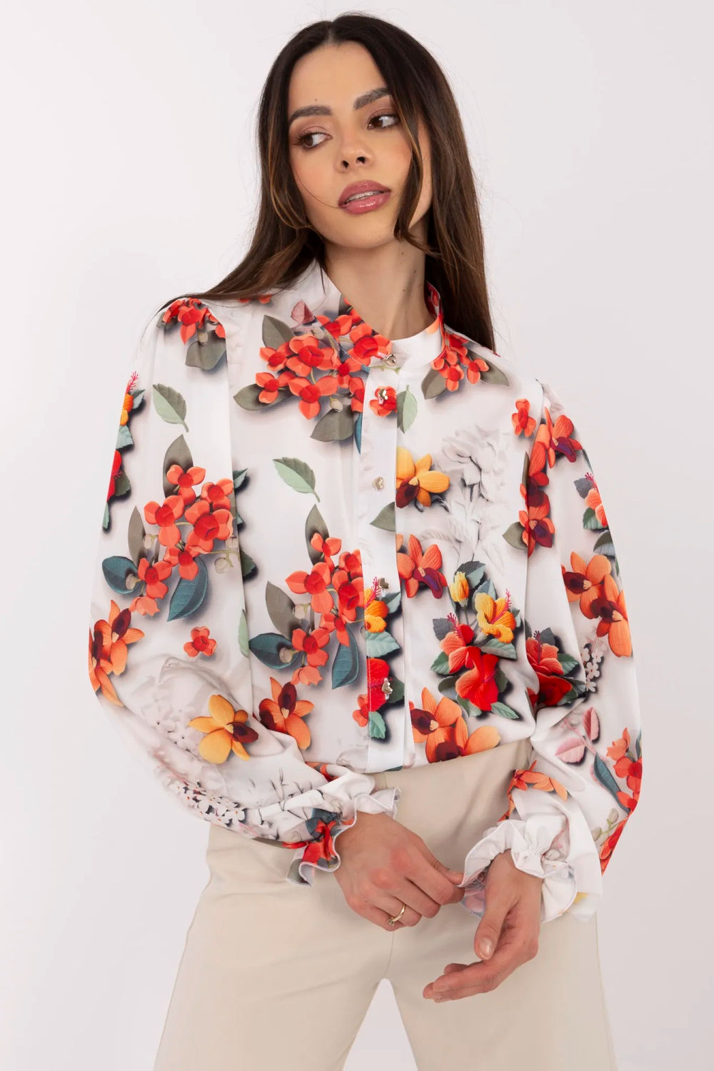 Image of Chemise manche longue grise