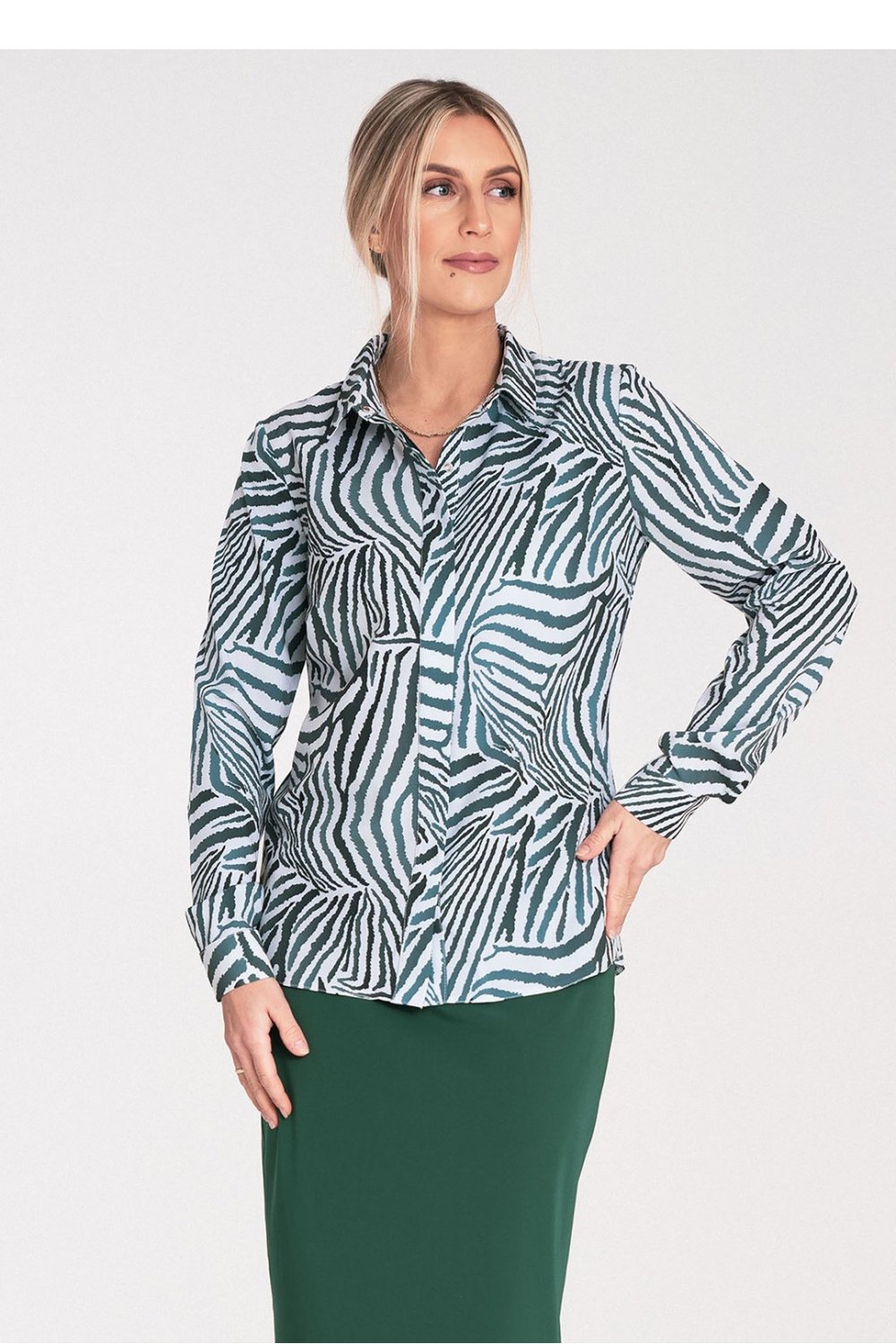 Image of Chemise manche longue multicouleur