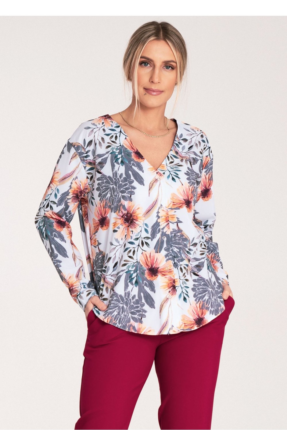 Image of Chemise manche longue multicouleur