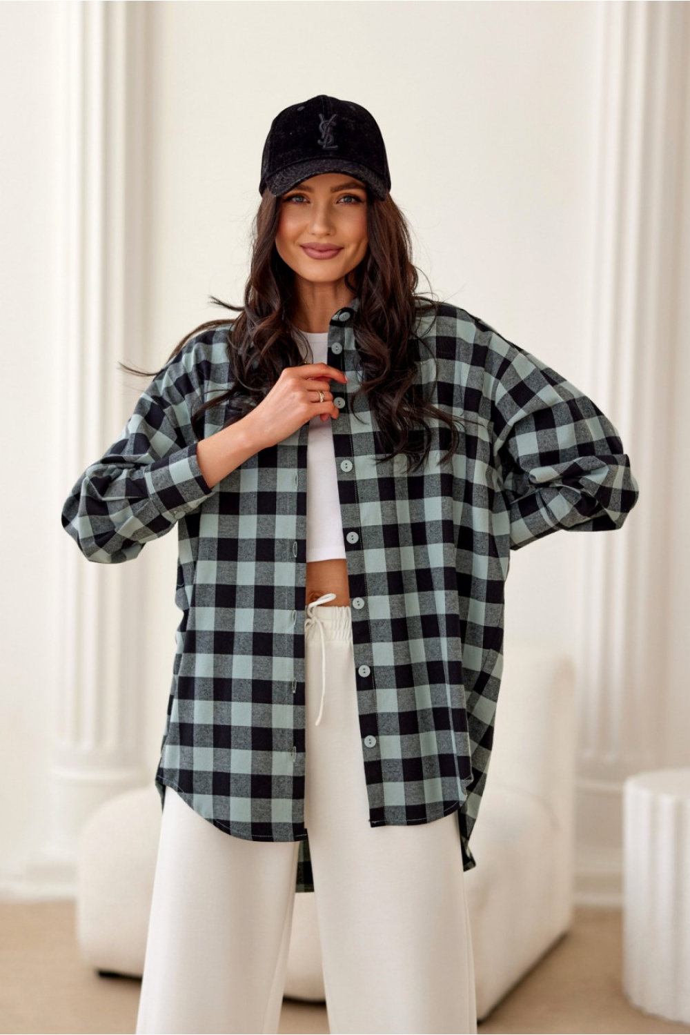 Image of Chemise manche longue multicouleur