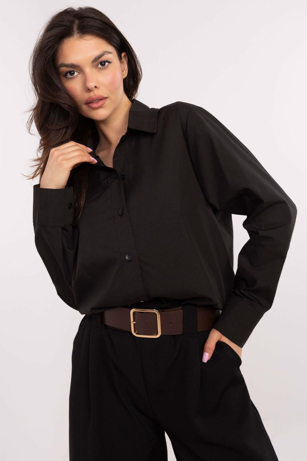Image of Chemise manche longue noire