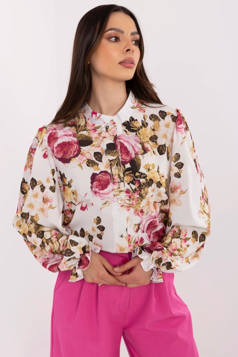 Image of Chemise manche longue rose