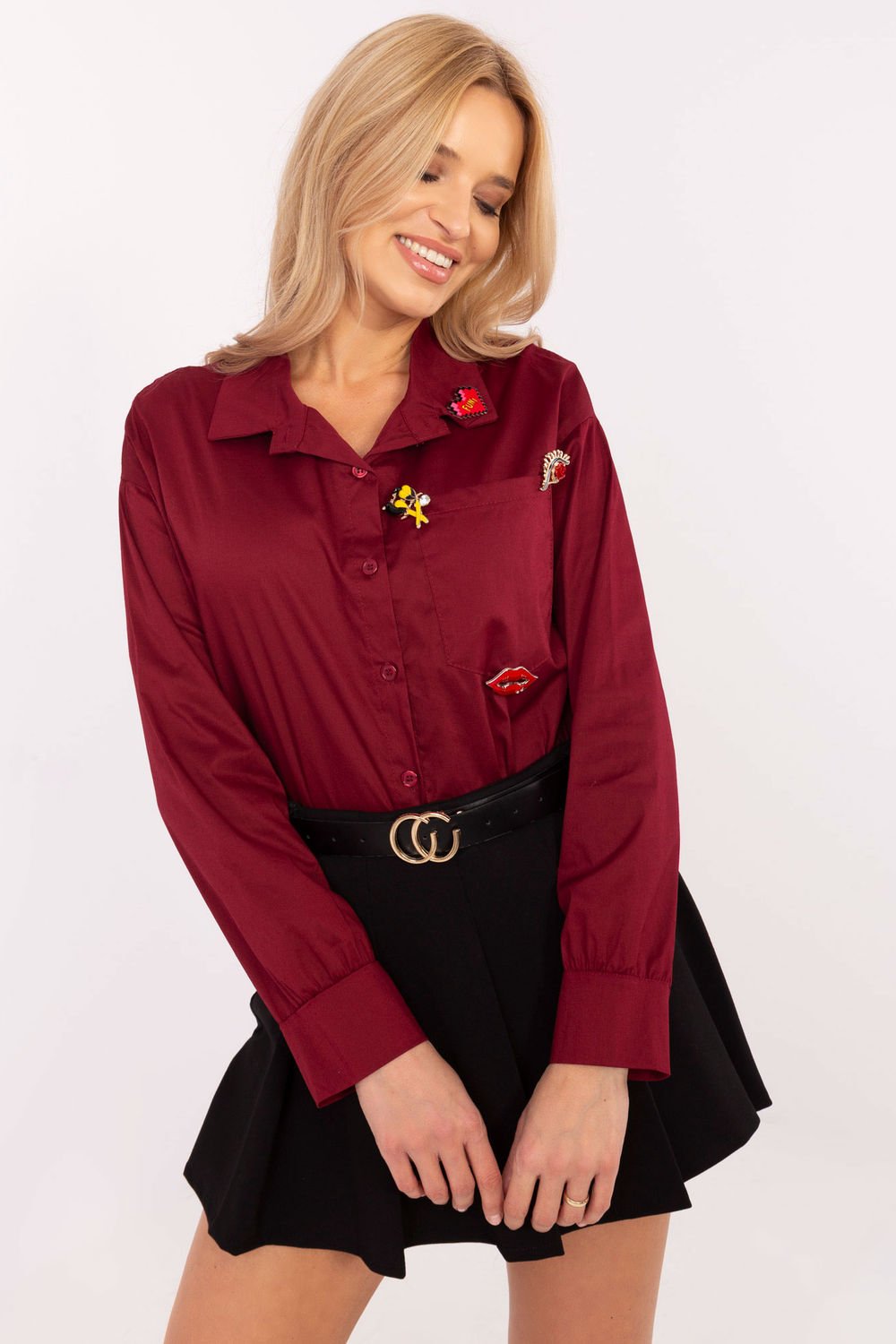 Image of Chemise manche longue rouge