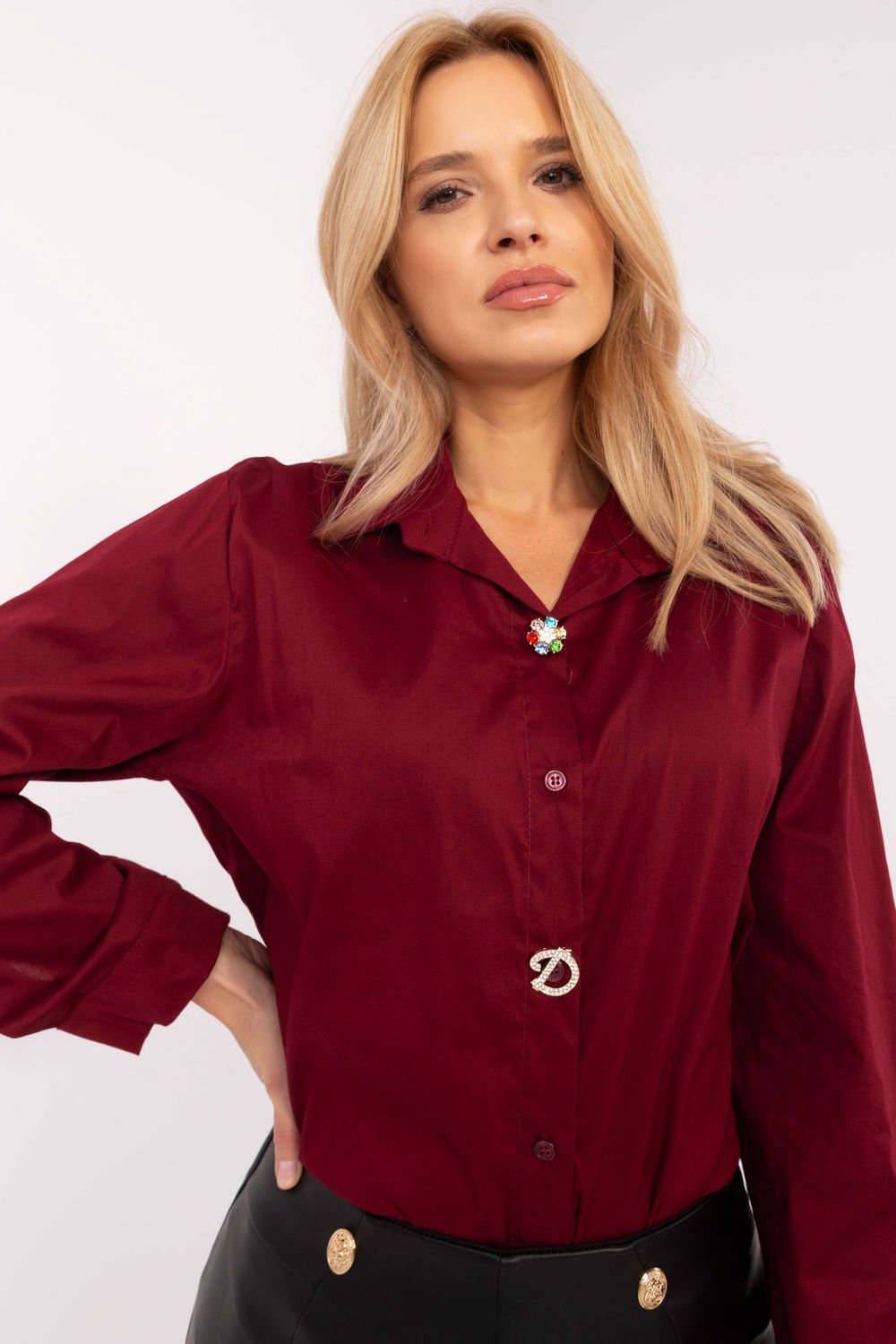 Image of Chemise manche longue rouge