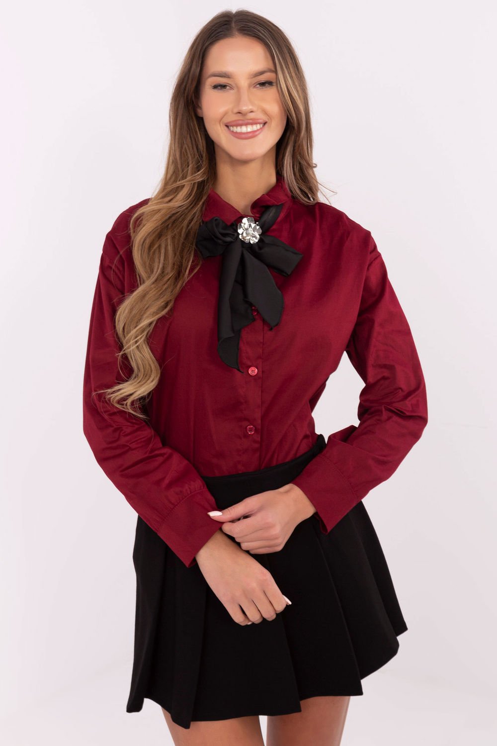 Image of Chemise manche longue rouge