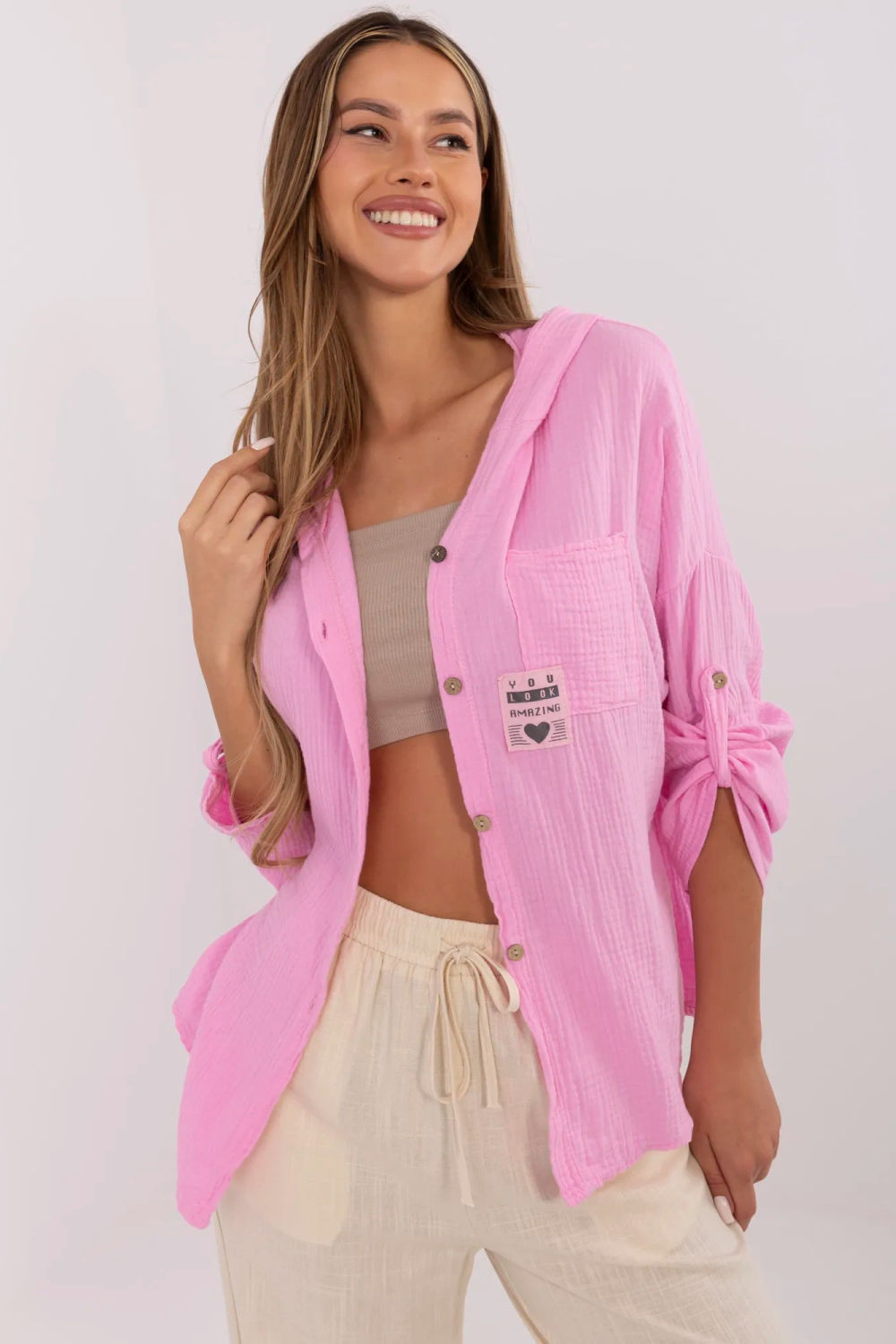 Image of Chemise rosé