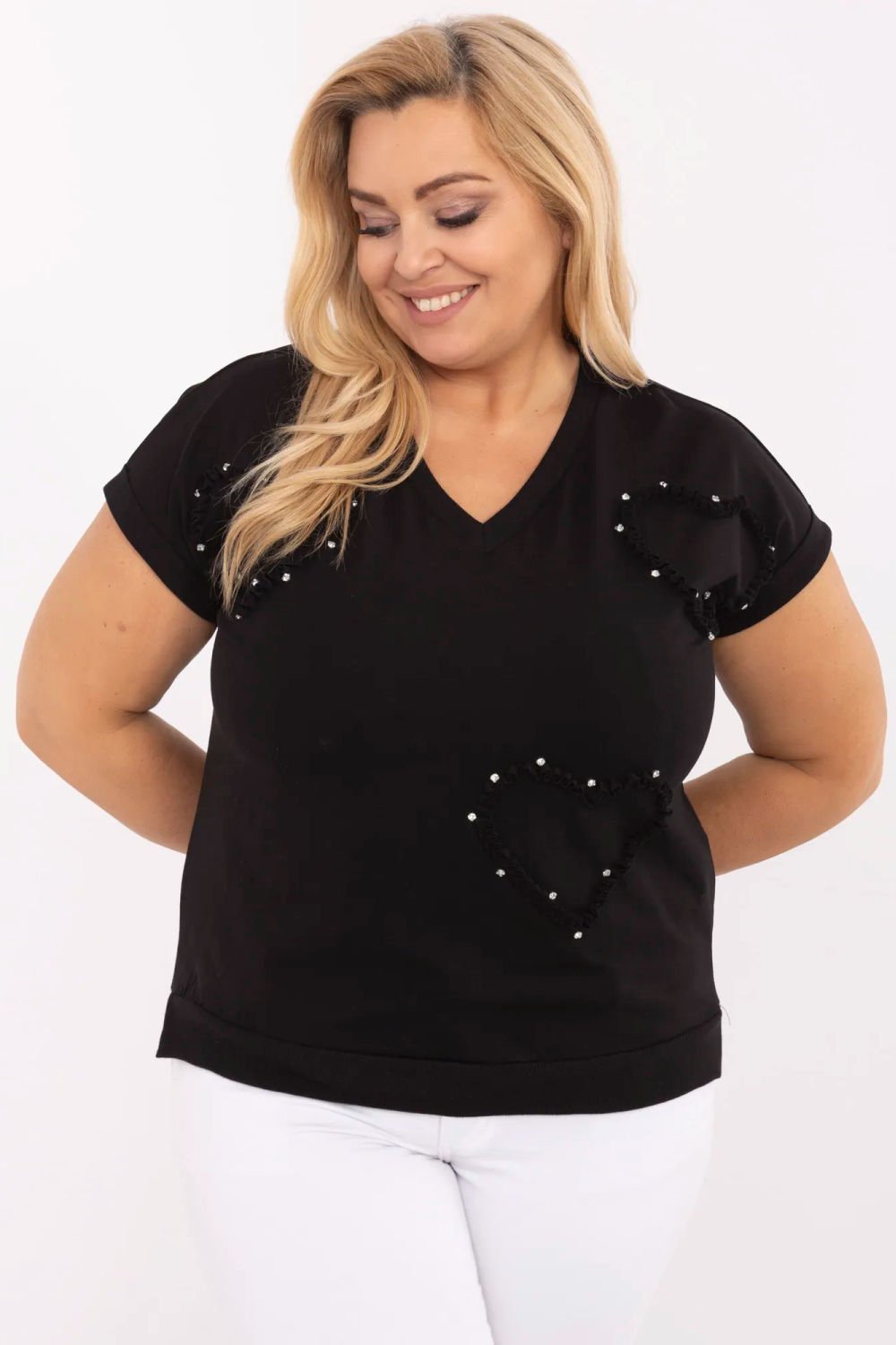 Image of Chemisier grande taille noir
