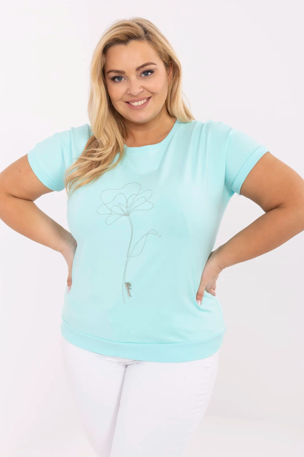 Image of Chemisier grande taille vert