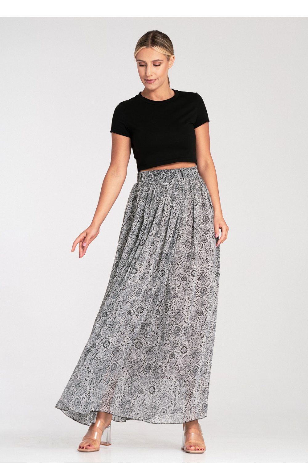 Image of Jupe longue multicouleur