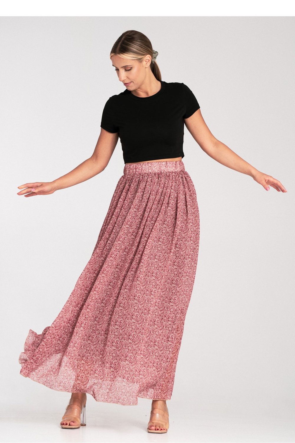 Image of Jupe longue multicouleur