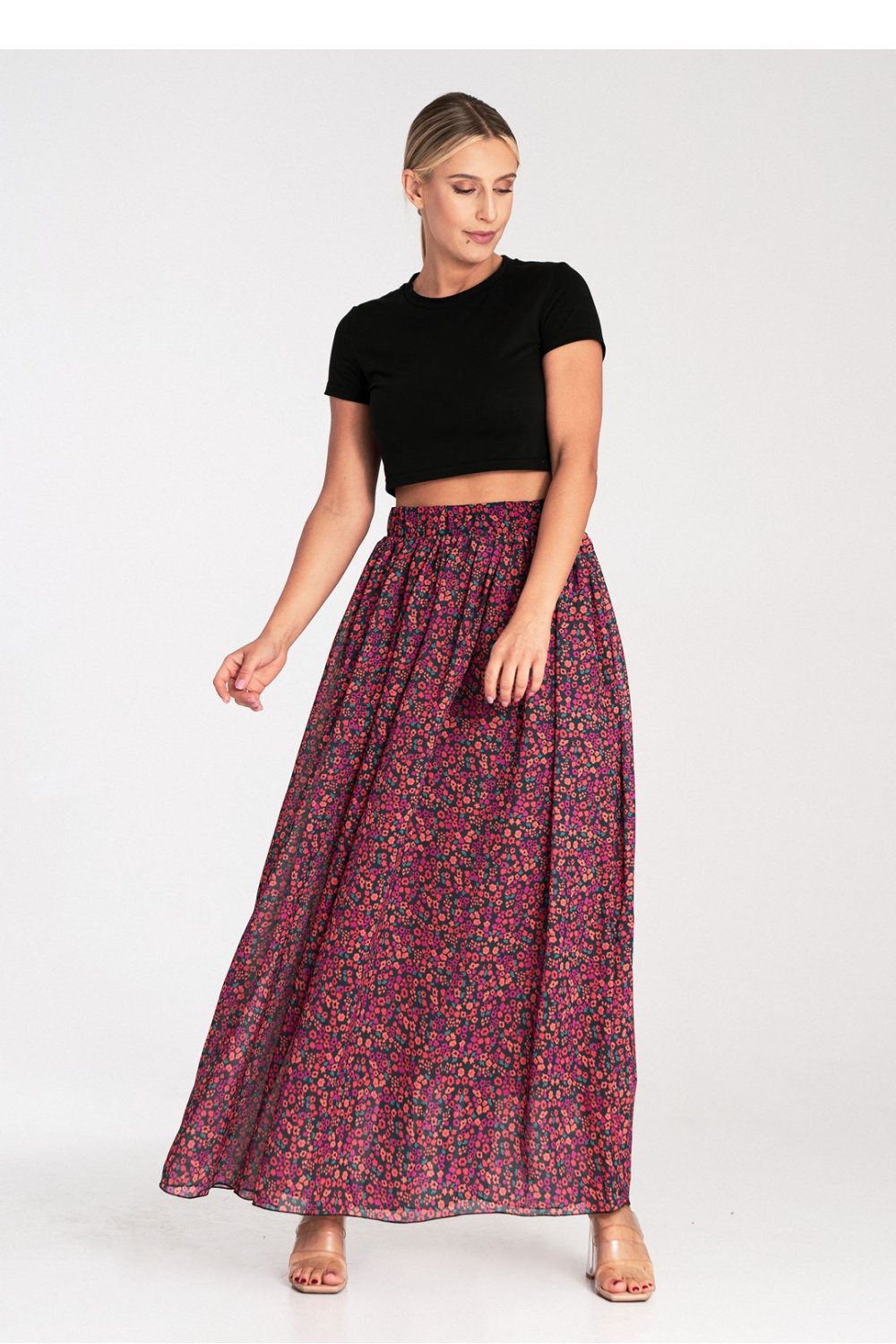 Image of Jupe longue multicouleur