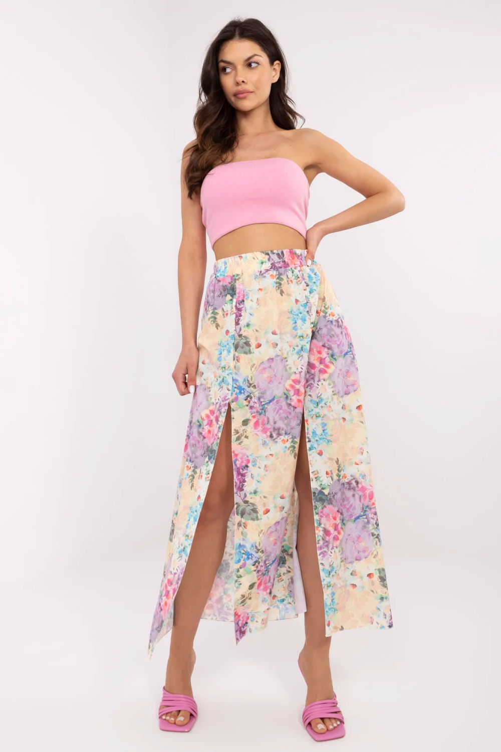 Image of Jupe longue multicouleur