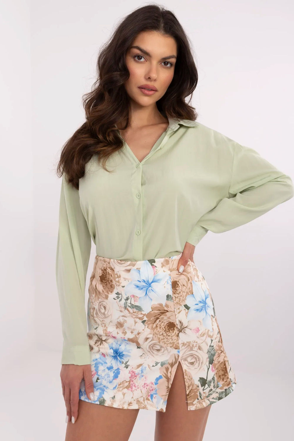 Image of Jupe pantalon beige