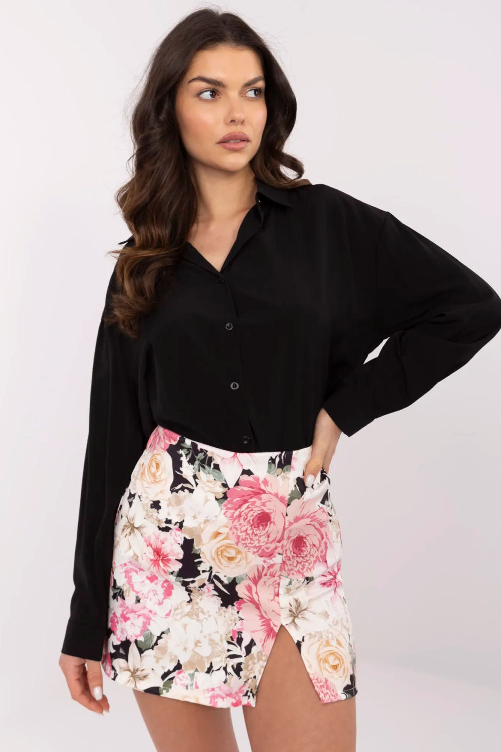 Image of Jupe pantalon noir
