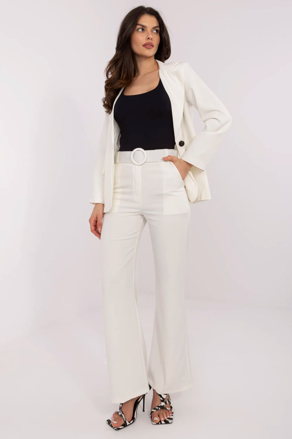 Image of Pantalon femme beige