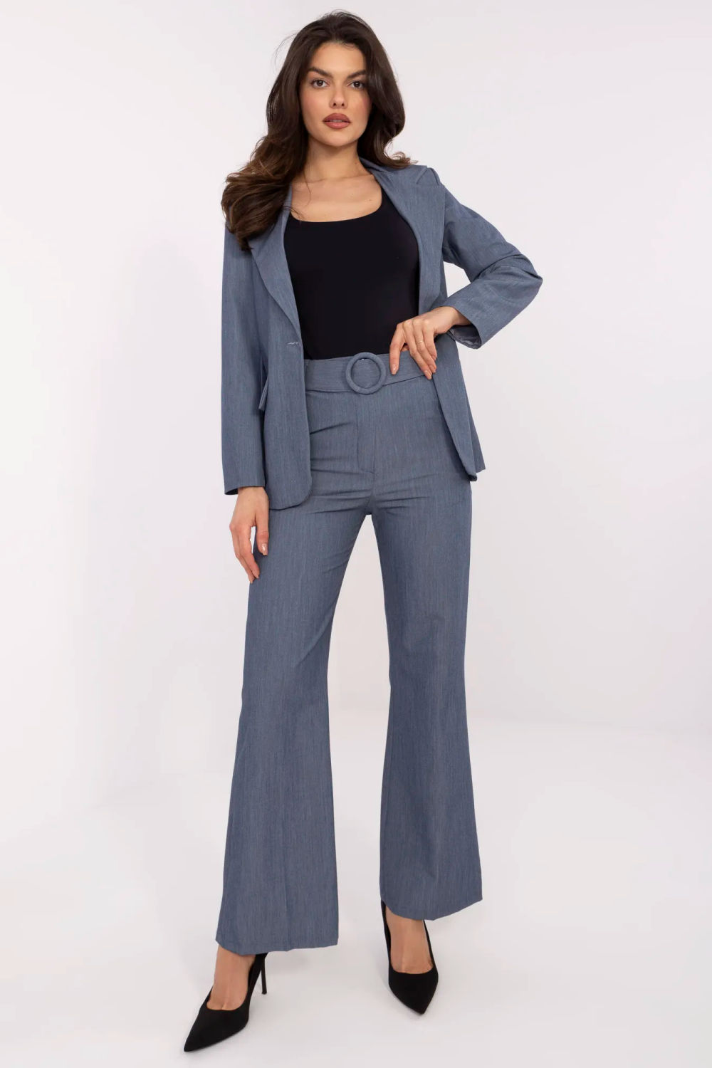 Image of Pantalon femme bleu