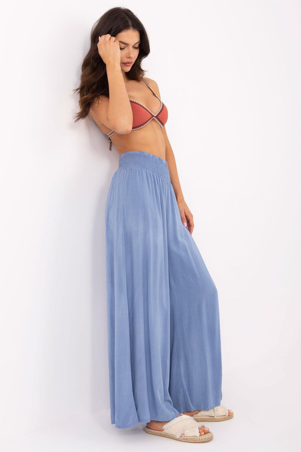 Image of Pantalon femme bleu
