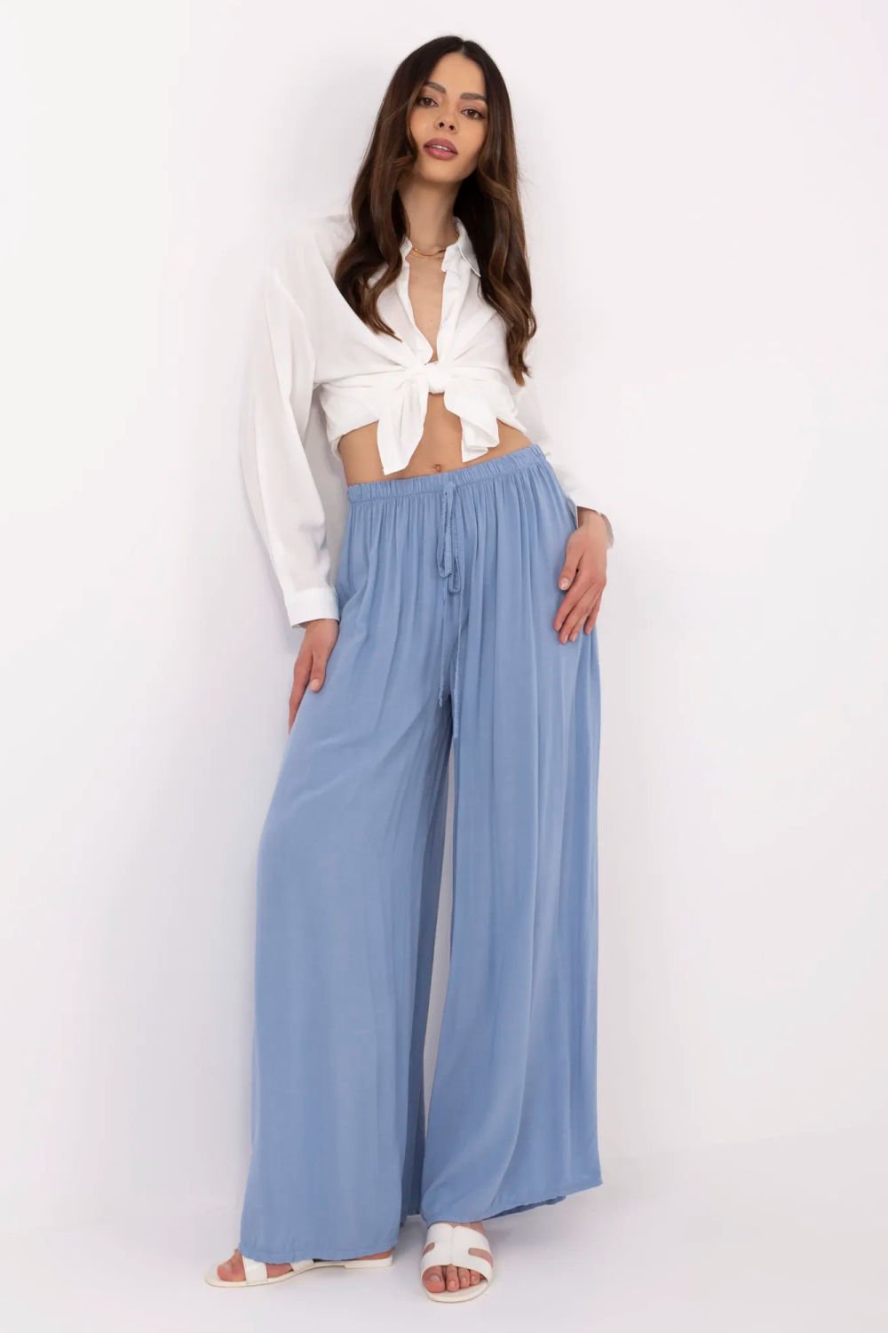 Image of Pantalon femme bleu