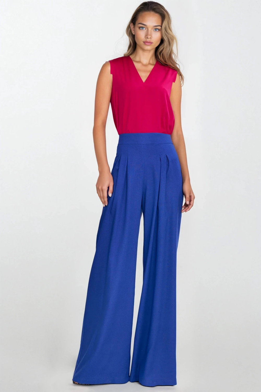 Image of Pantalon femme bleu