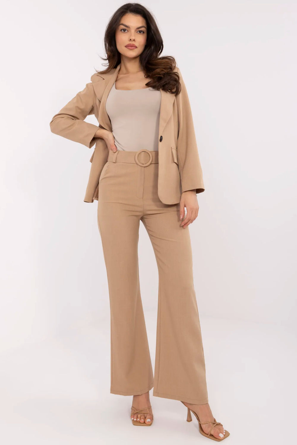 Image of Pantalon femme brun