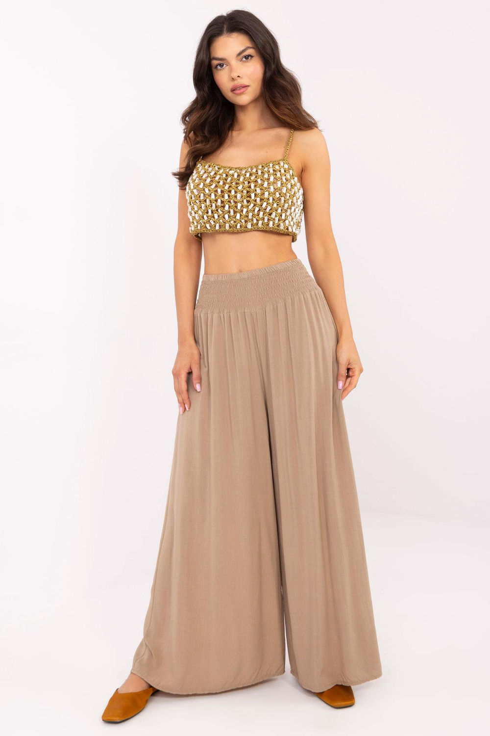 Image of Pantalon femme brun