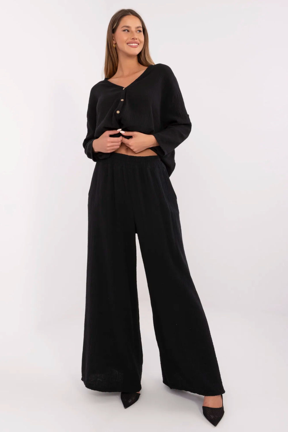 Image of Pantalon femme noir
