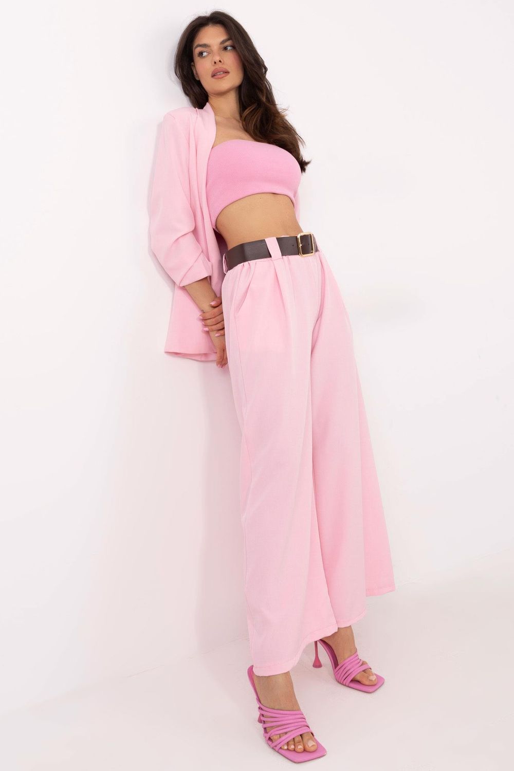 Image of Pantalon femme rosé