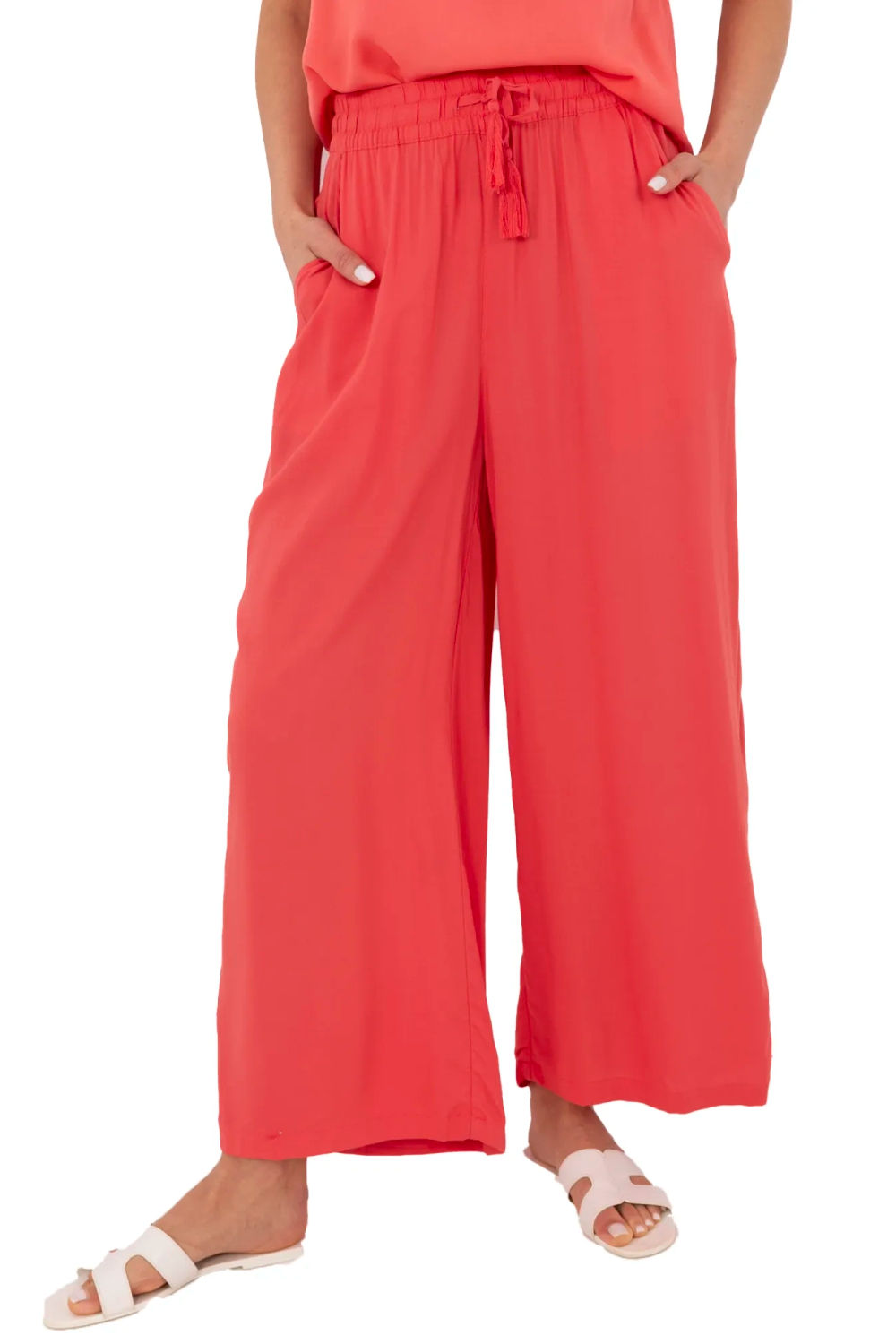 Image of Pantalon femme rosé