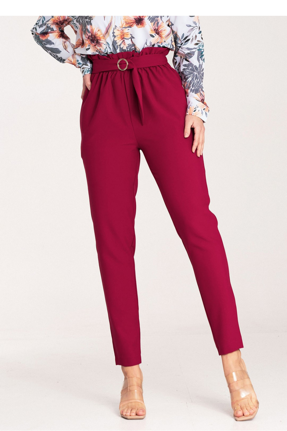 Image of Pantalon femme rouge