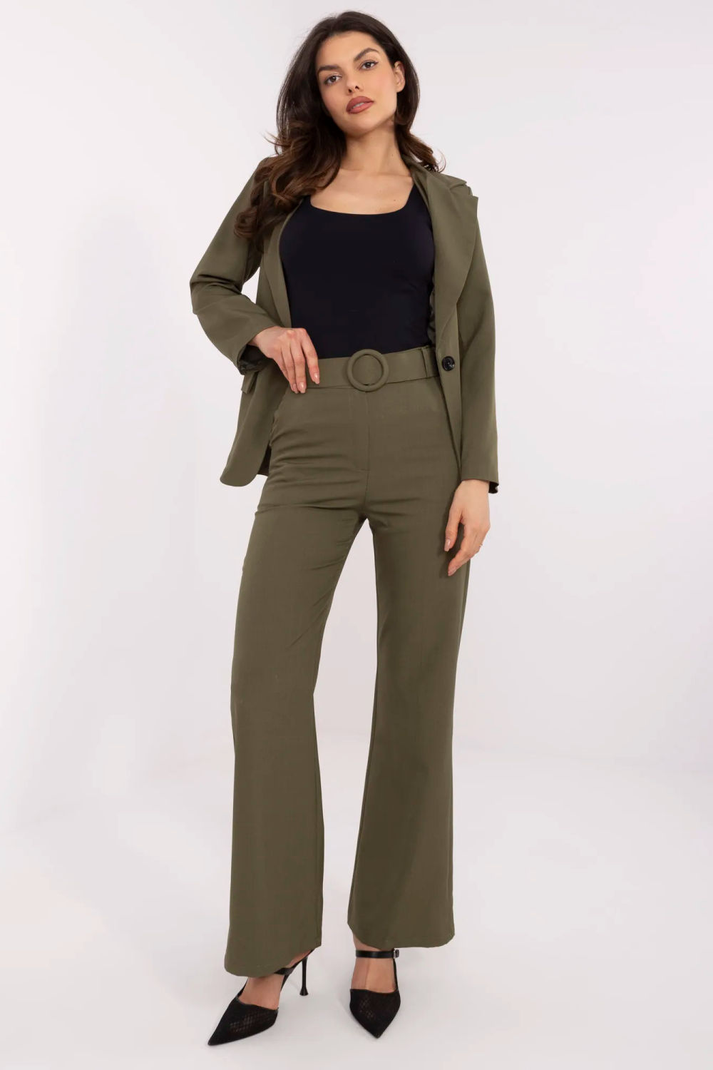Image of Pantalon femme vert