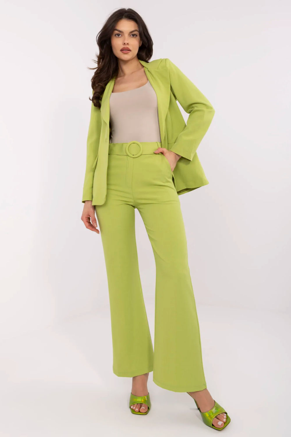 Image of Pantalon femme vert