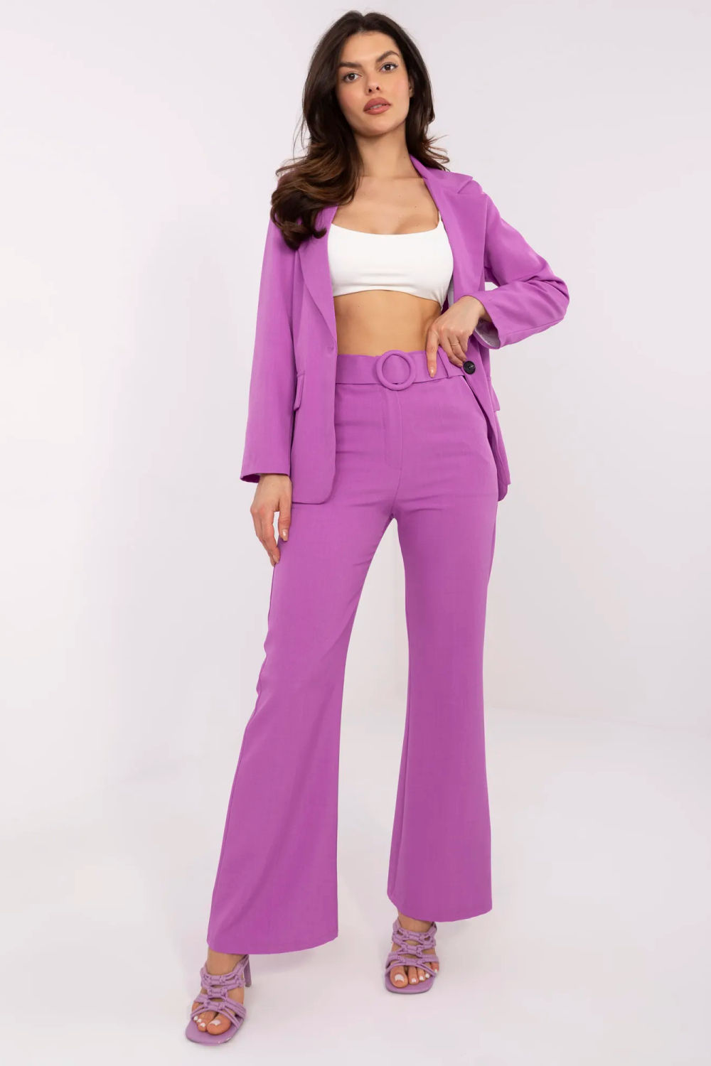 Image of Pantalon femme violet