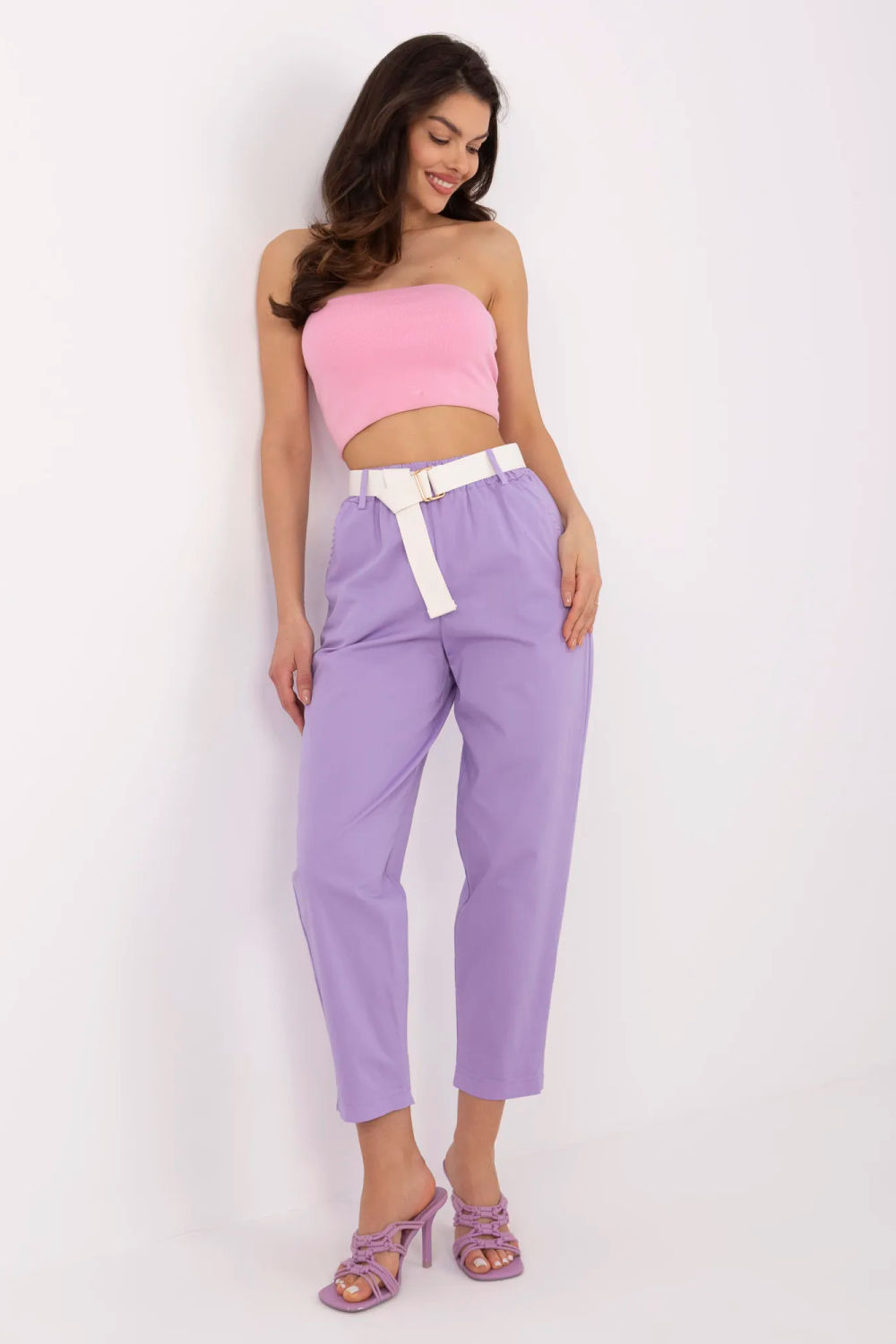 Image of Pantalon femme violet