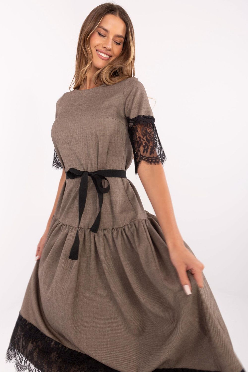 Image of Robe de cocktail beige