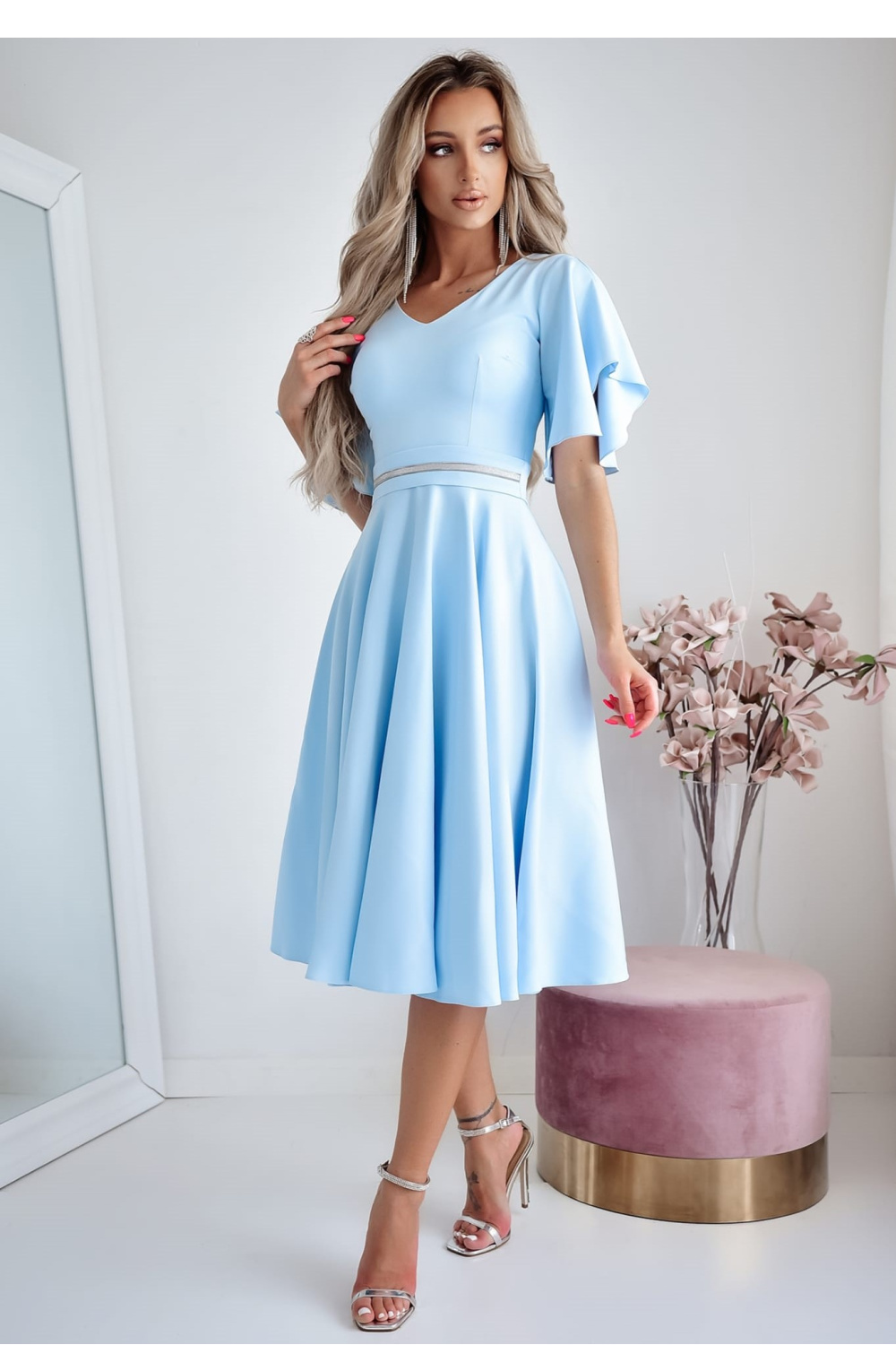 Image of Robe de cocktail bleue