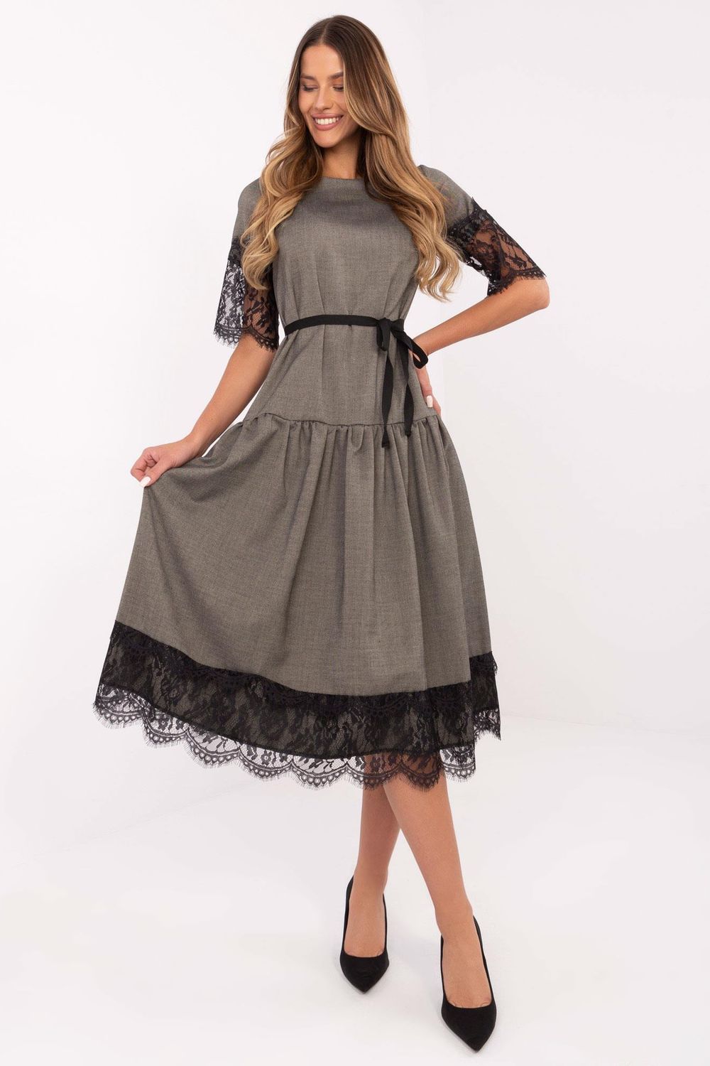 Image of Robe de cocktail grise
