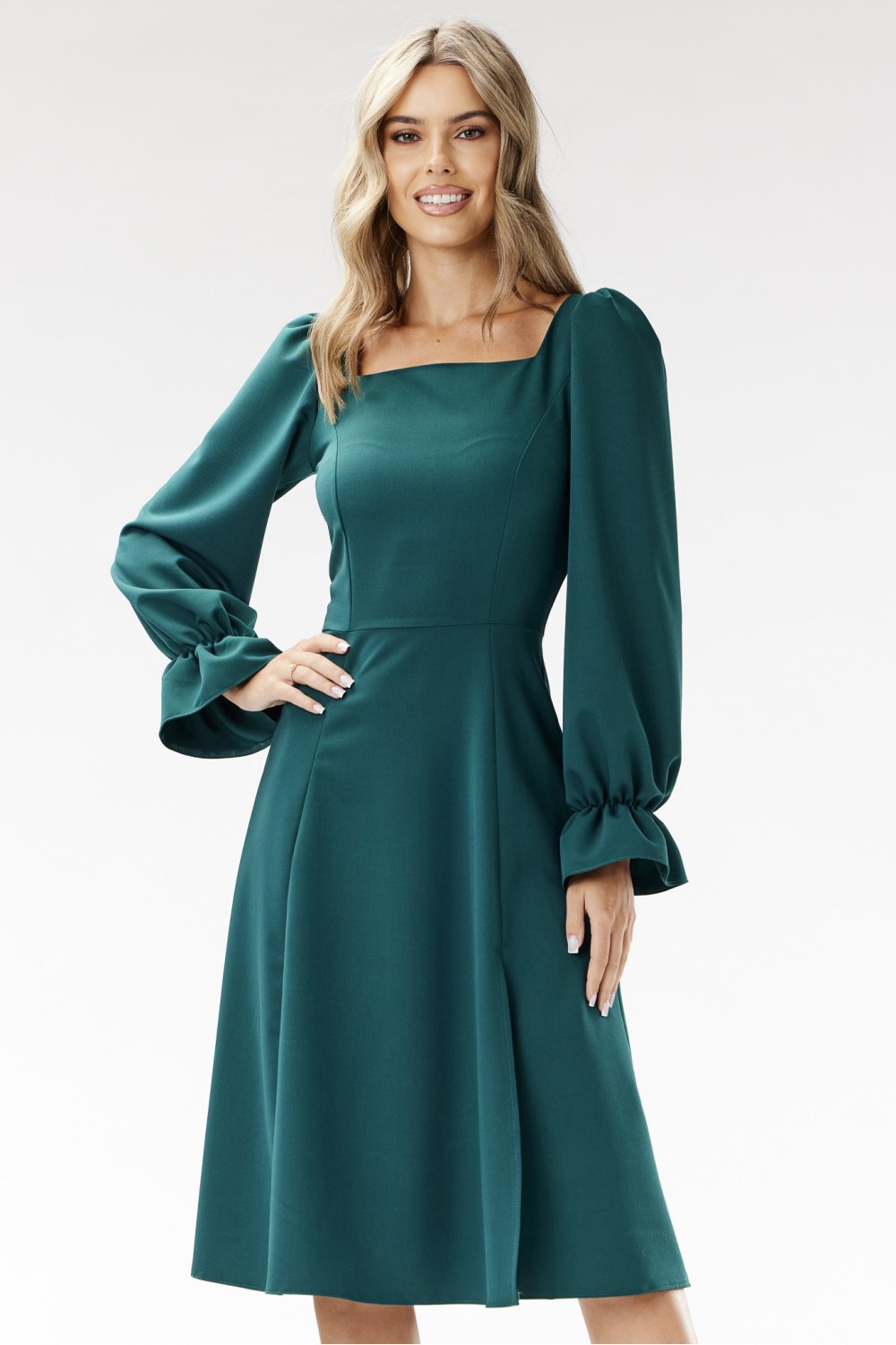 Image of Robe de cocktail verte