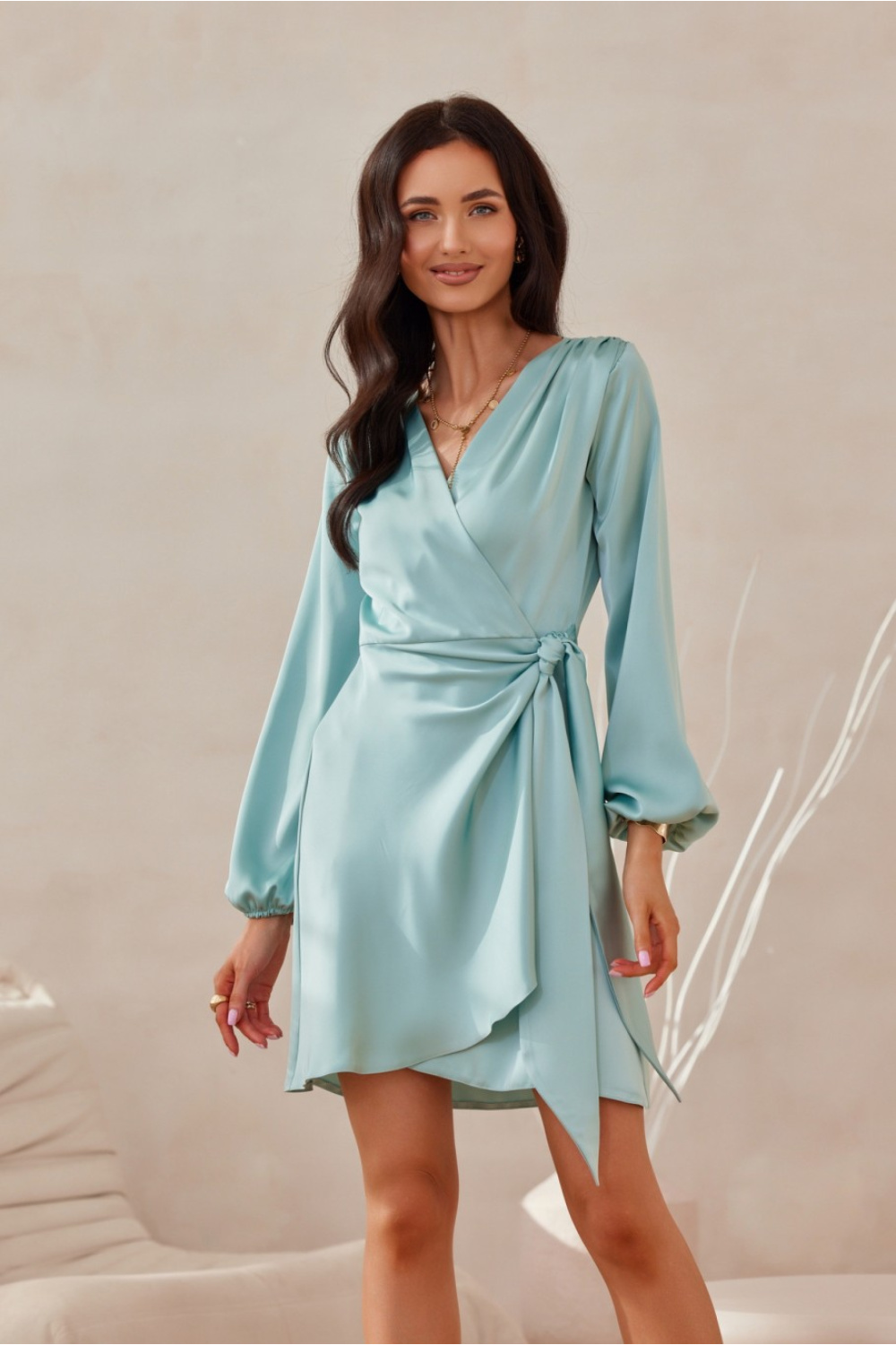 Image of Robe de cocktail verte