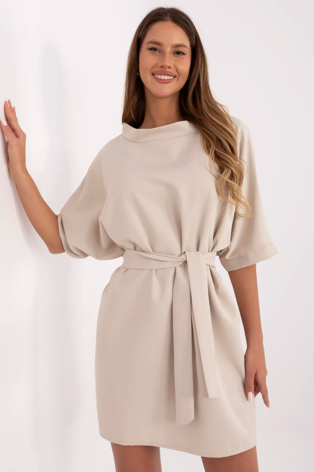 Image of Robe de jour beige