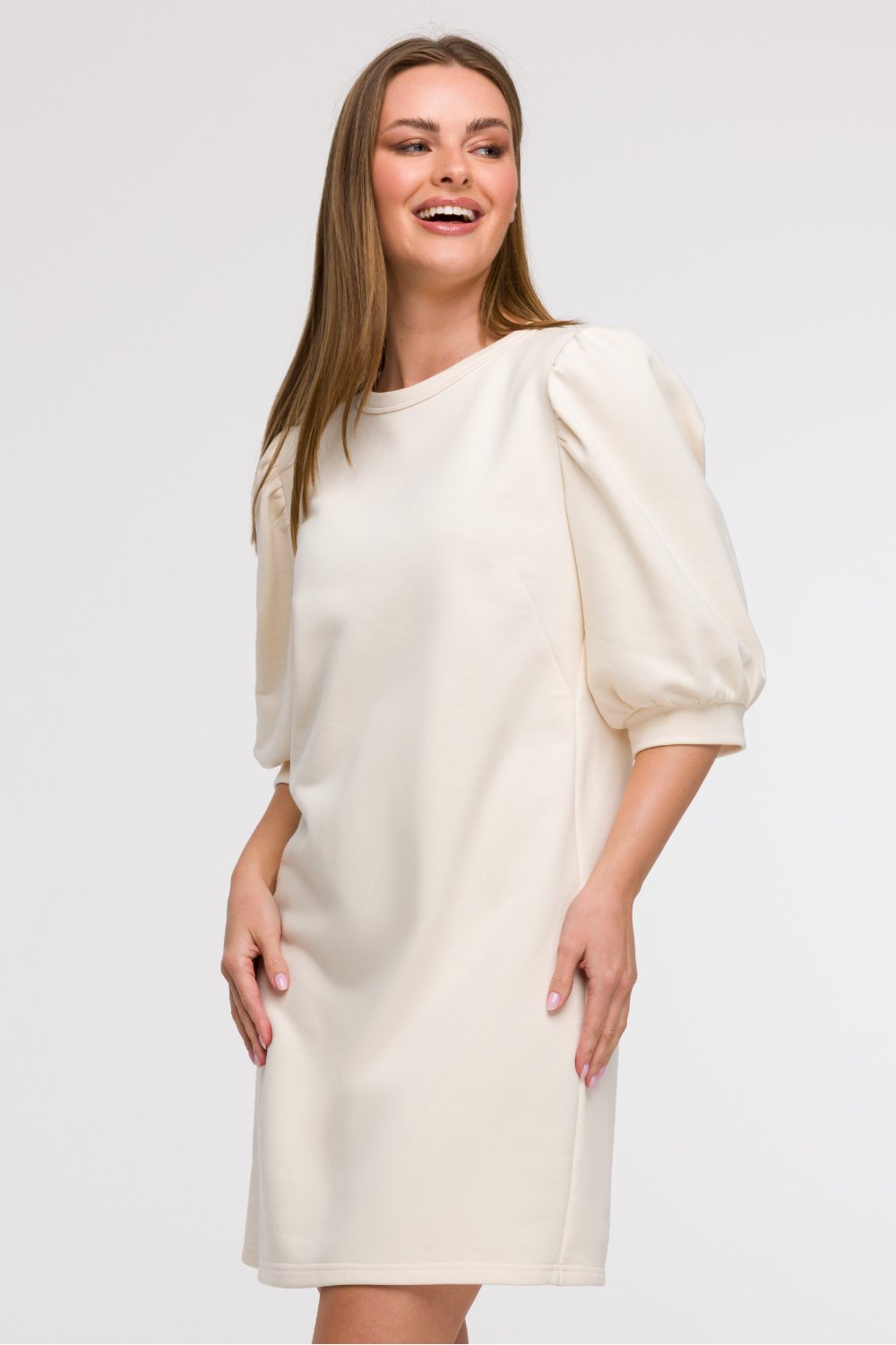 Image of Robe de jour beige