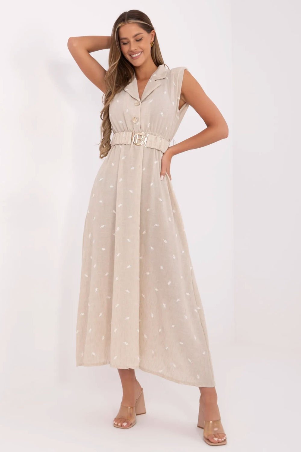 Image of Robe de jour beige