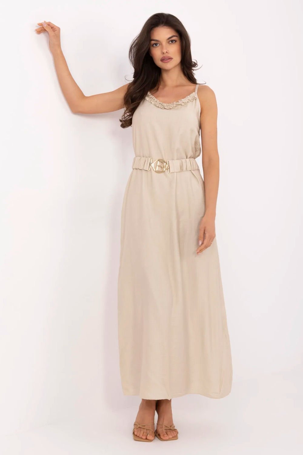 Image of Robe de jour beige