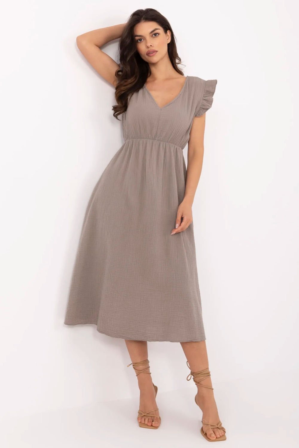 Image of Robe de jour beige